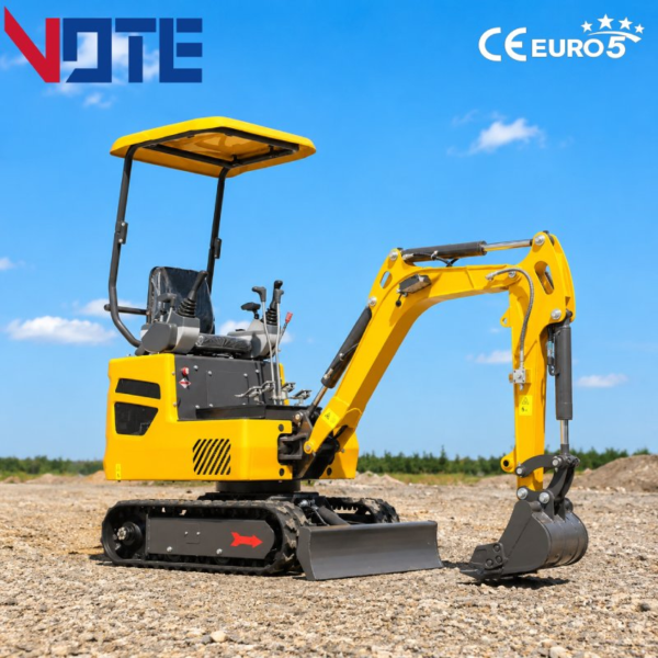 Lightweight 1 Ton Mini Excavator for Home Renovation Projects with EPA Certification Hydraulic Excavator