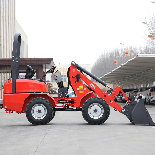 Mini Compact Boom Loader 1 Ton 1.2 Ton 1.5 Ton 1.8 Ton Front End Wheel Loaders with AC