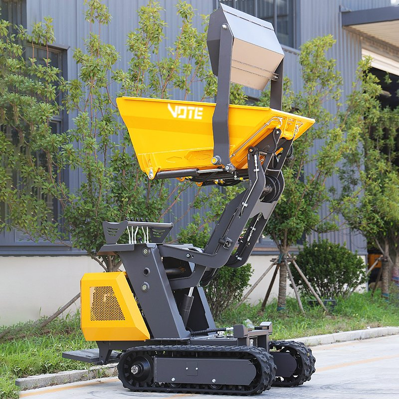 Mini Crawler Dumper Lorry Loader 800kg Farm & Construction Use High Efficiency Tracked Mini Dumper