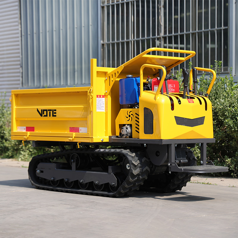 Mini Dump Truck for Sale Mini Dump Truck with Track Sino Dump Truck with Crane Rubber Tracks 1 Ton Crawler Transporter