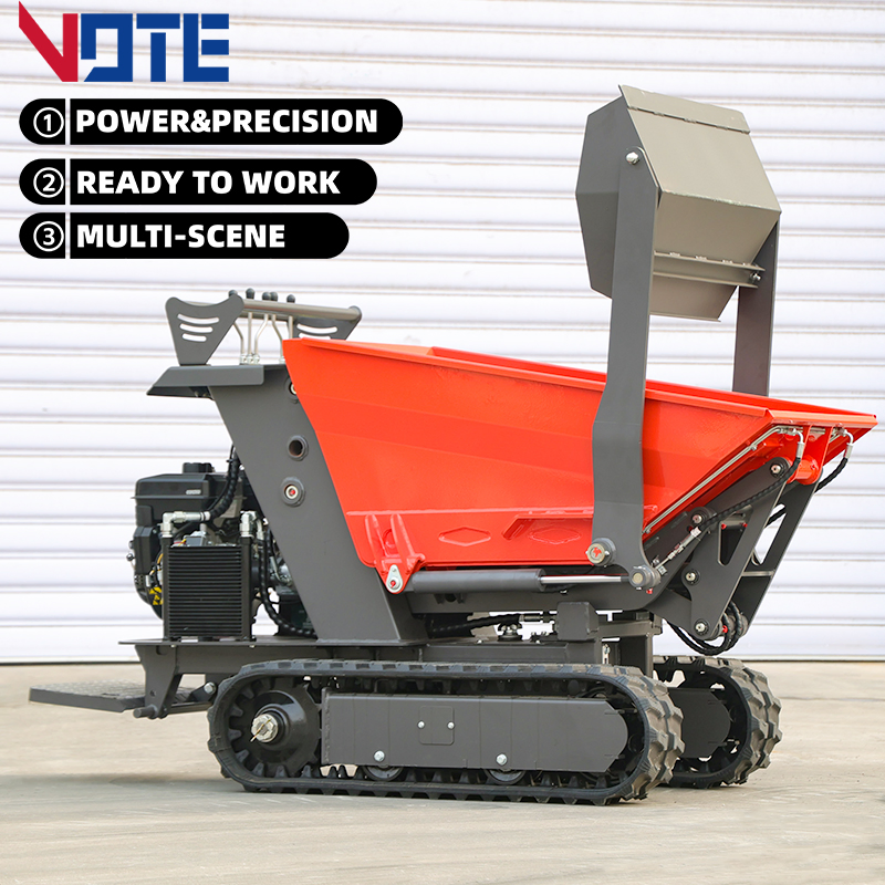 Mini Dumper 800kg Hydraulic Crawler Dump Agricultural & Construction Handling Equipment CE/EPA/Euro 5