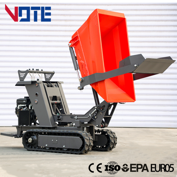 Mini Dumper 800kg Hydraulic Crawler Dump Agricultural & Construction Handling Equipment CE/EPA/Euro 5
