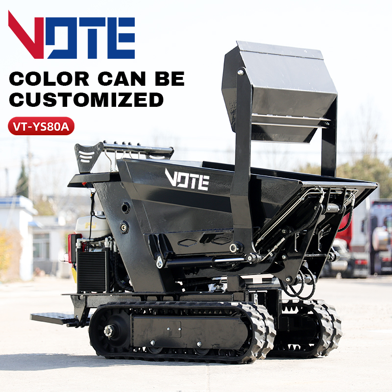 Mini Dumper CE/EPA/Euro 5 Crawler Dumper 800kg Hydraulic Construction Narrow Space Transporter Dumper