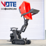 Mini Dumper CE/EPA/Euro 5 Crawler Dumper 800kg Hydraulic Construction Narrow Space Transporter Dumper