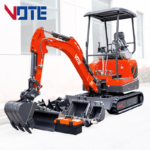 Mini Excavator 1 Ton 2 Ton Hydraulic Crawler Small Digger Garden Farm Construction Use CE/EPA/Euro 5 Certified Customized Vtw-18