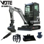 Mini Excavator 1ton 2ton Euro5 Diesel Hydraulic Excavator Fast Delivery