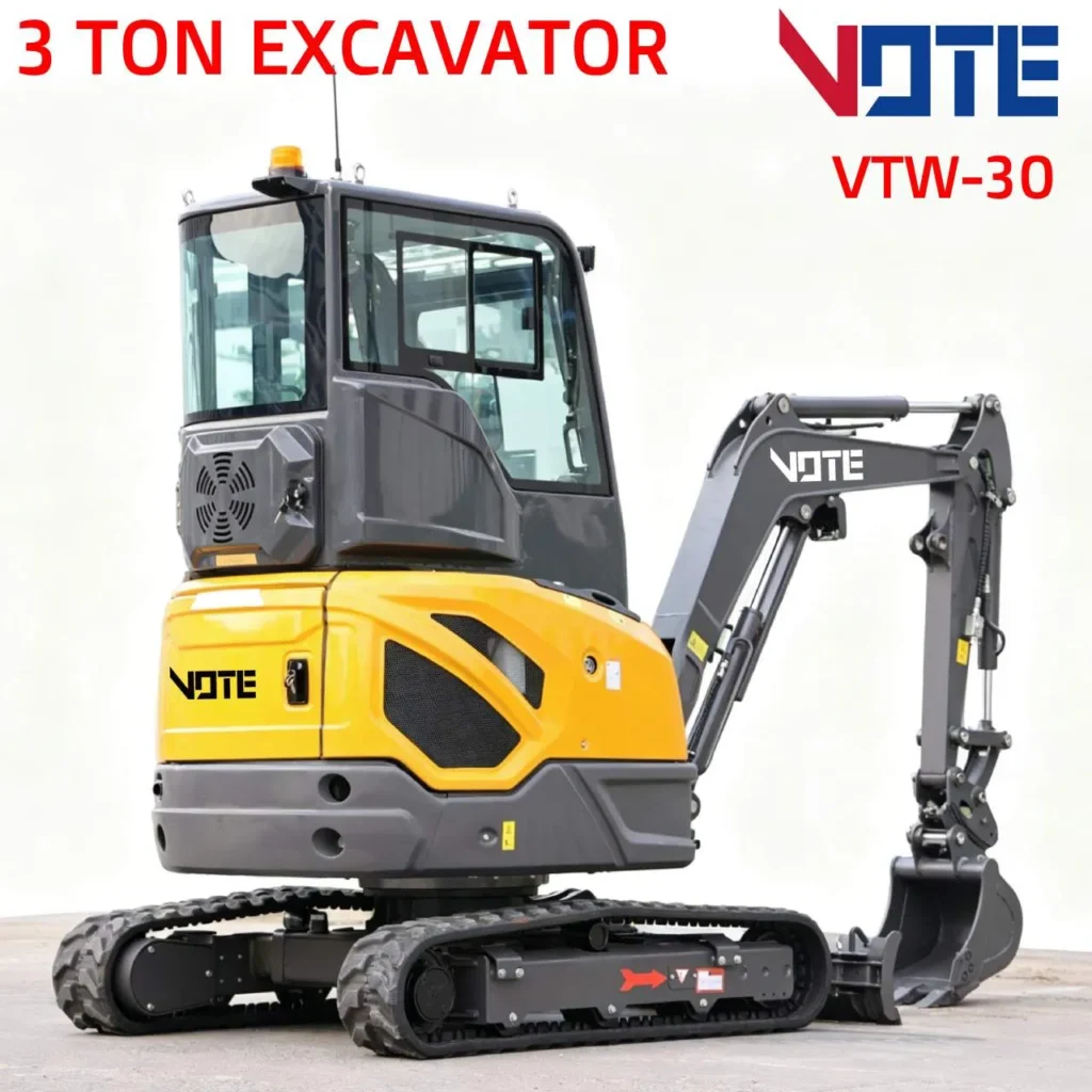 Mini Excavator 2.5 Ton 3 Ton Hydraulic Multifunctional with Air Conditioning CE