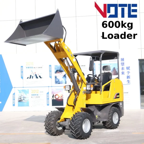 Mini Loader 400 Kg 600 Kg Small Wheel Loader Euro 5 /CE Diesel Engine Made in China