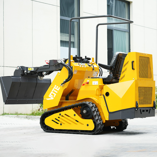 Mini Skid Steer Track Loader for Sale Diesel Mini Tracked Mini Skid Steer Loader with 4 in 1 Bucket
