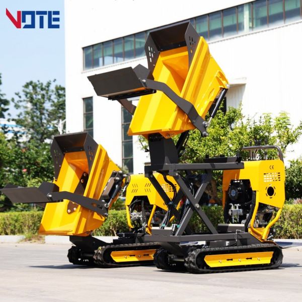 Mini Track Dumper Track Crawler Dump Truck for Indonesia China Hydraulic Truck Dumper Crawler Carrier Mini Dumper Loading