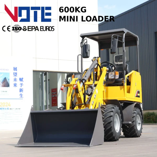Mini Wheel Loader Diesel Engine Euro 5 Standard CE Vote Vtz-600