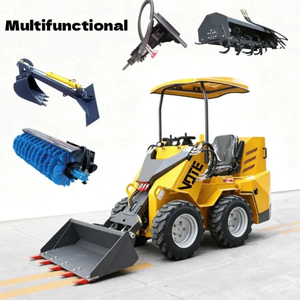 Multifunction Skid Steer Loader CE Certified for Municipalities&Buildings&Farms Factory Customization