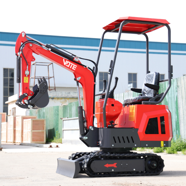 New 1ton Crawler Mini Excavator 1000kg Home Use Small Digger Machine Engine Hydraulic Compact Excavator Prices
