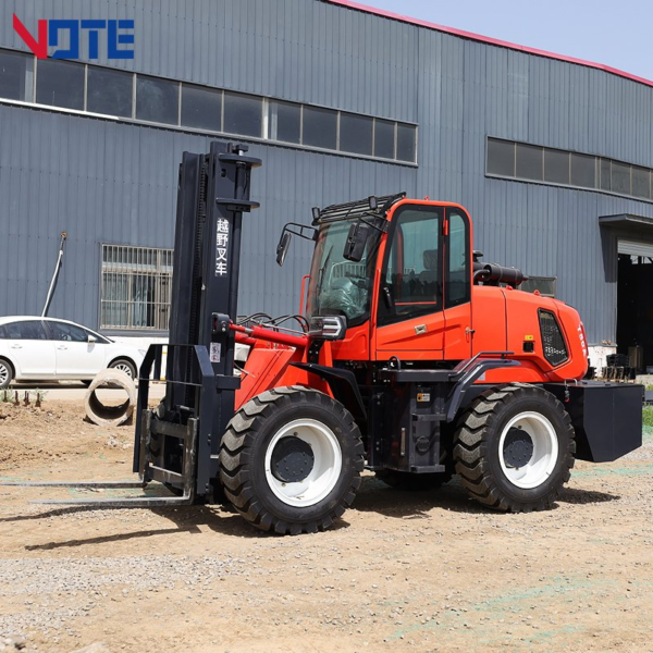 New Forklifts Construction Machinery 3.5 Ton 3m Rough Terrain Forklifts Multifunctional 4WD off Road Diesel Forklift for Sale
