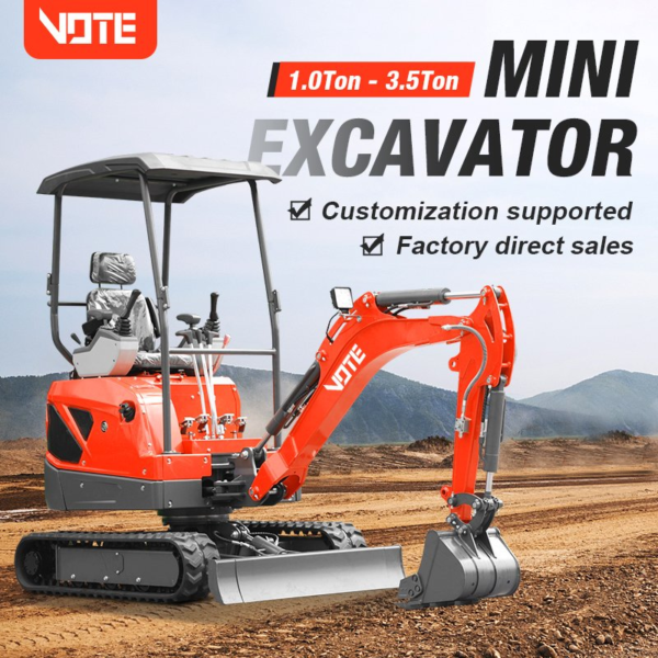 New Mini Excavator 1.8 Ton Agricultural Diesel Engine Small Digger for Sale Home Use Farm Compact