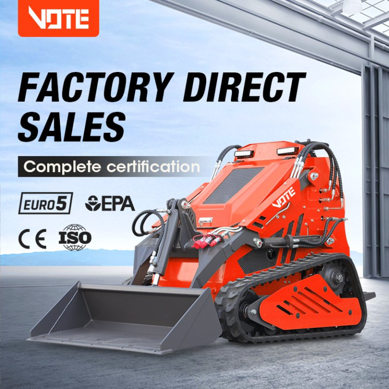 Professional Factory Direct Mini Skid Steer Loader Diesel Engine High Hydraulic Flow Powerful Crawler Loader Price