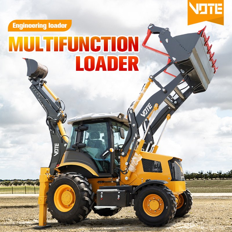 Promotion Vtz10-20 Vtz15-26 Vtz25-30 Mini Excavator Backhoe Loader New Cheap Small Loader Backhoe with Price for Sale Construction Equipment 30%off
