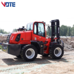Rough Terrain Forklift 3.5ton Outdoor Use 4.5m Lift Height off Road Diesel Forklift Multifunctional New Terrain Forklift Price