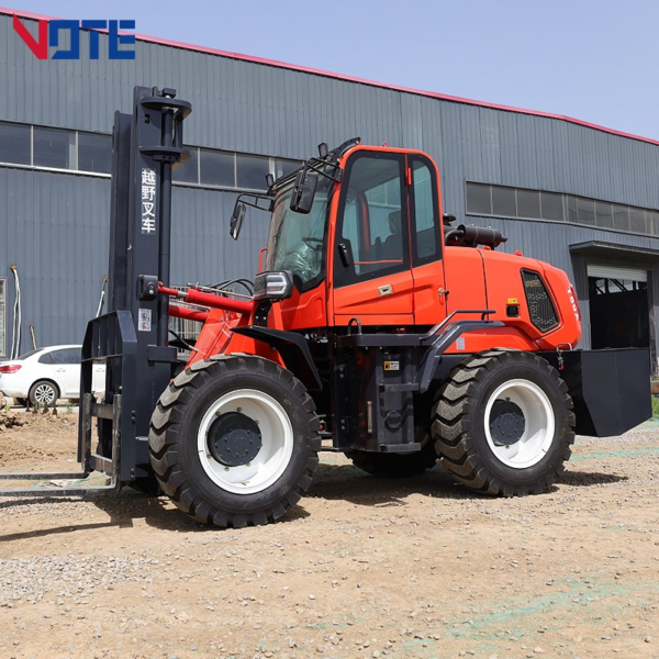 Rough Terrain Forklift 3.5ton Outdoor Use 4.5m Lift Height off Road Diesel Forklift Multifunctional New Terrain Forklift Price
