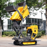 Rubber Track Dumper Crawler Transport Can Be Tilted Mini Dumper 800kg 1 Ton 1.2 Ton Dumpers