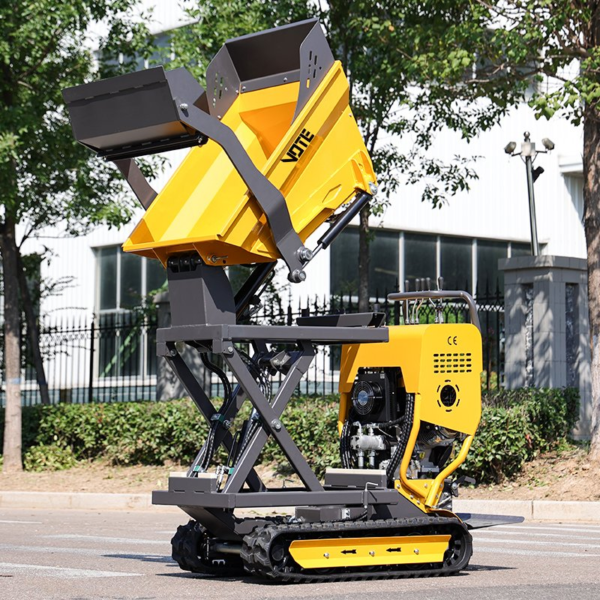 Rubber Track Dumper Crawler Transport Can Be Tilted Mini Dumper 800kg 1 Ton 1.2 Ton Dumpers