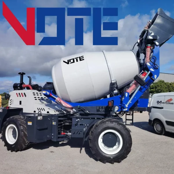 Self-Feeding Mini Concrete Mixer Discharge Mixing CE