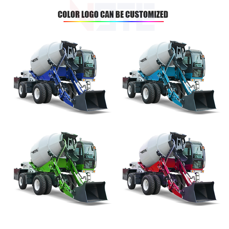 Self Loading Concrete Mixer Truck