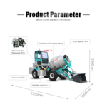 Self Loading Concrete Transit / Mobile / Propelled Mixer