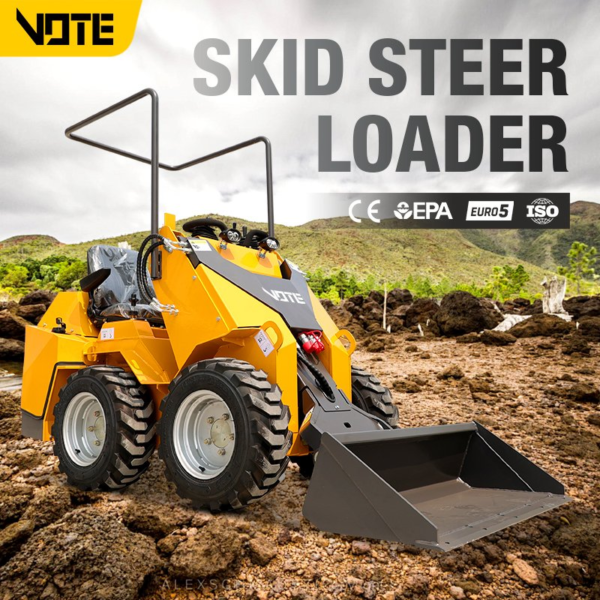 Skid Steer Crawler Loader Track Mini Dumper Skid Steer Loader with 4 in 1 Bucket
