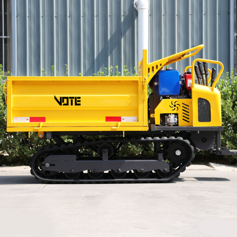 Skid Steer Gasoline Engine Powered 500kg Small Transporter Tracked Mini Crawler Dumper China Small Gasoline Mini Dumper 4X4