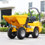 Small Electric Mini Electric Wheel Dumper Loader 1600kg Rated Load Front End Loader CE Certification