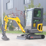 Small Excavator 1.6 Ton Compact Digger Excavator with Hydraulic System Construction Machine for Sale Home Use Farm Customized