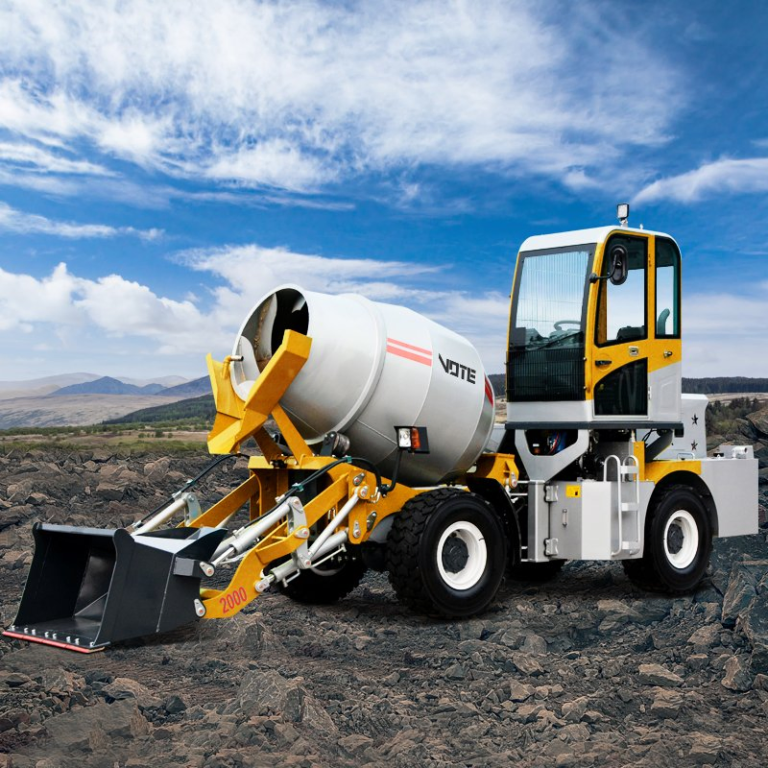 Small Self Loading Concrete Mixers Cement Mixer Prices Concrete Machine Mobile Concrete Batching Mixer for Sale