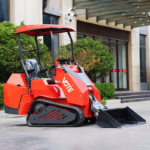 Small Wheel Loader Ride-on Mini Skid Steer Loader 900kg Customized Home Use CE Crawler Mini Skid Steer Loader for Sale