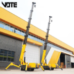Spider Crane 3 Tons Remote Control/Operating Lever Hydraulic Outriggers Vehicle Oil and Electric Spydercrane for Sale