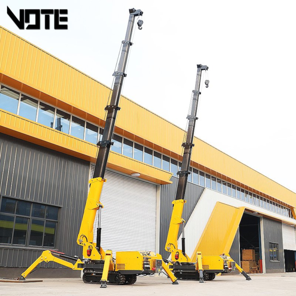 Spider Crane 3 Tons Remote Control/Operating Lever Hydraulic Outriggers Vehicle Oil and Electric Spydercrane for Sale