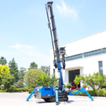 Spider Crane Suitable for Narrow Urban Spaces and Rugged Outdoor Terrain, Can Be Equipped with a Lifting Basket, CE Certified