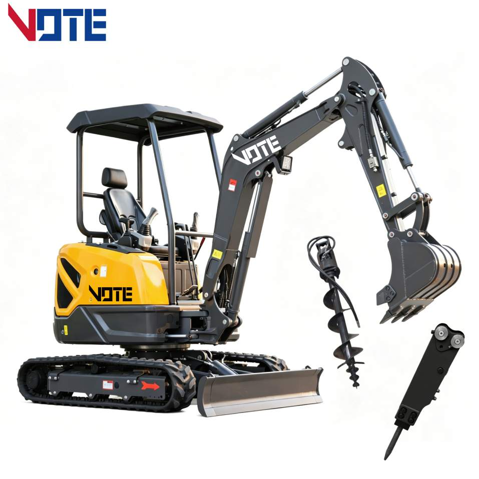 Vote 3 Ton Excavator Mini Digger Multi-Functional Quick-Release Attachment for Farm&Municipal