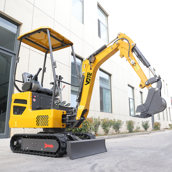 Vote Mini Excavator Escavatore Earth-Moving Machinery Vtw-10 1ton Mini Escavator Garden Forestry Home Use Farms Building