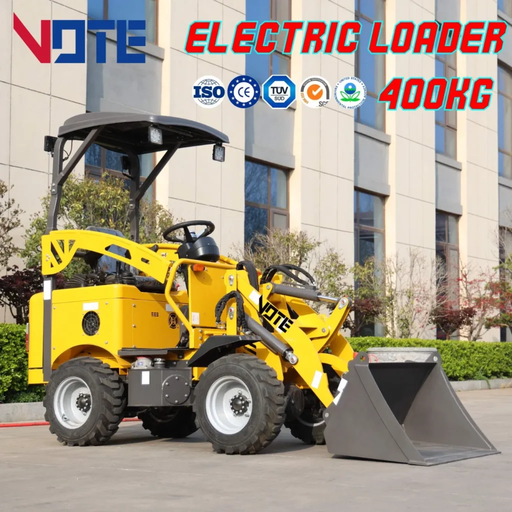 Vote Mini Wheel Loader Diesel/Electric 400kg 600kg for Farm & Construction Site