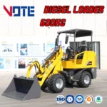 Vote Mini Wheel Loader Diesel/Electric 400kg 600kg for Farm & Construction Site