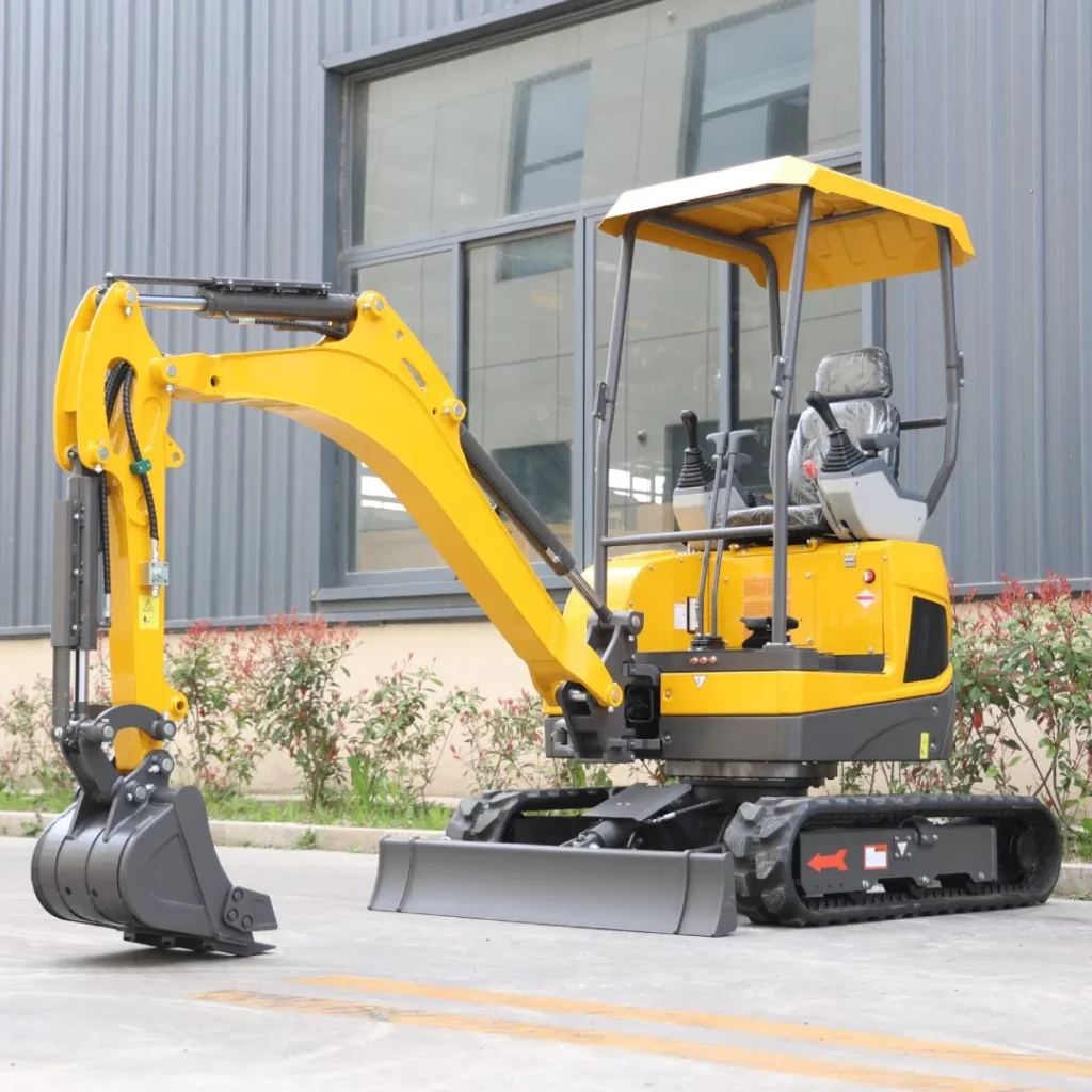 Vote Tailless Mini Excavator 2 Ton CE/Euro 5 650 mm Ultra-Small Turning Radius Indoor, Confined Space Operations