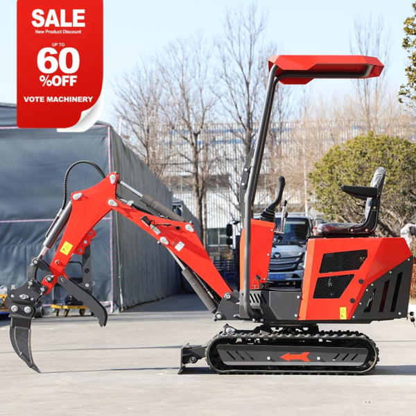 Wholesale 2 Ton Hydraulic Small Excavator 1600kg Agricultural Orchard 1ton Trench Digger 1.6ton Diesel Mini Excavator Customized