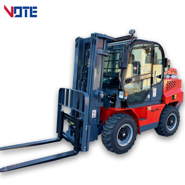 Wholesale Forklift Truck 3.5 Ton Four-Wheel Drive off-Road Forklift Outdoor Use All Terrain Forkliftprice with Parts for Sale